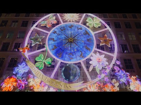 Dior's Carousel of Dreams at Saks Holiday Window Unveiling and Light Show 2023