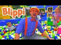 BLIPPI Visits Indoor Play Place LOL Kids Club Learn ABC 123 Moonbug Kids Fun Learning
