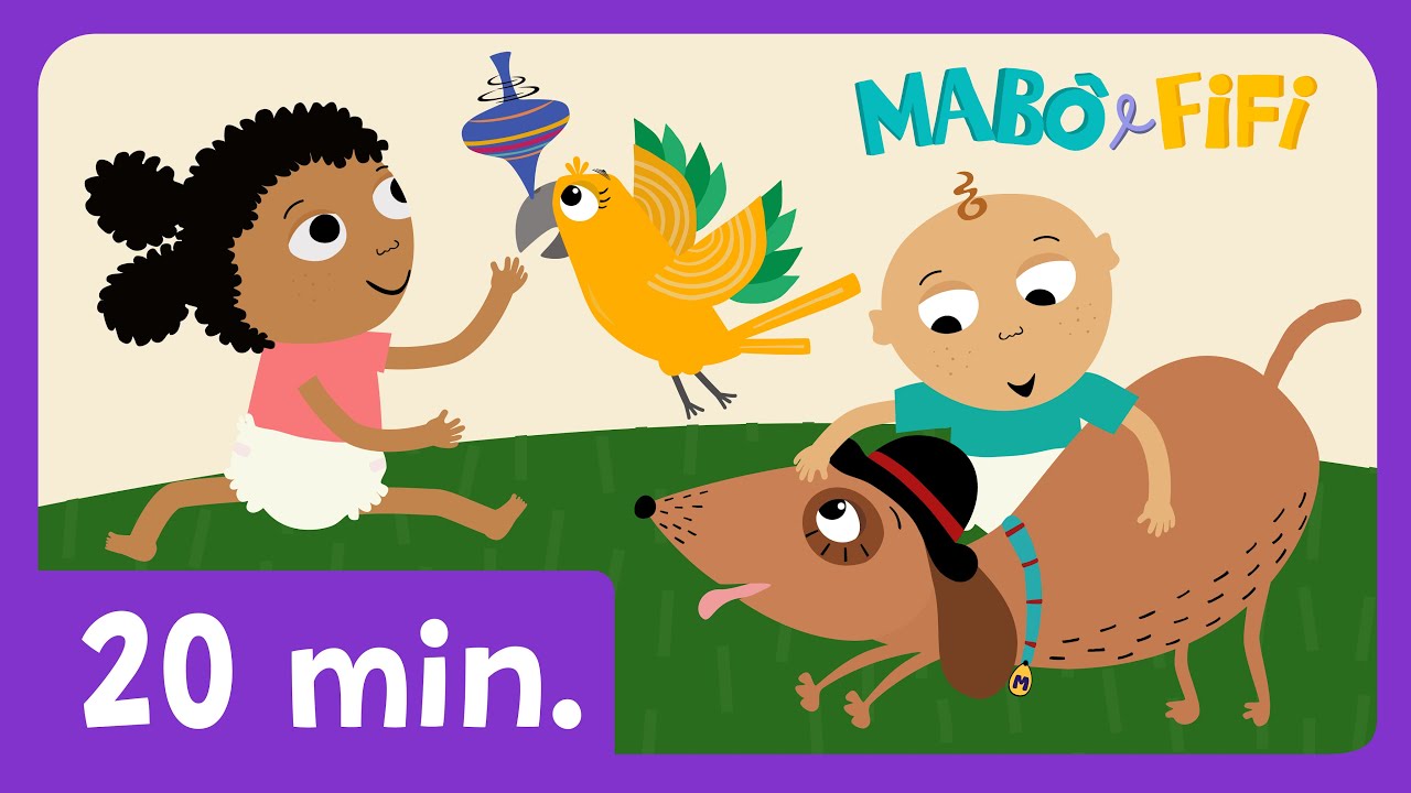 Mix Melhores Músicas Infantis para bebês com Mabô e Fifi |Roda Pião+outras canções| desenho infantil