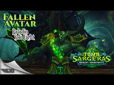 World of Warcraft - Tomb of Sargeras - Chamber of Avatar - Solo Fight - Paladin
