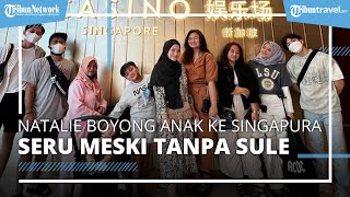 Nathalie Holscher Ajak Anak-anak Liburan di Singapura, Tampak Kompak saat Kunjungi Universal Studio