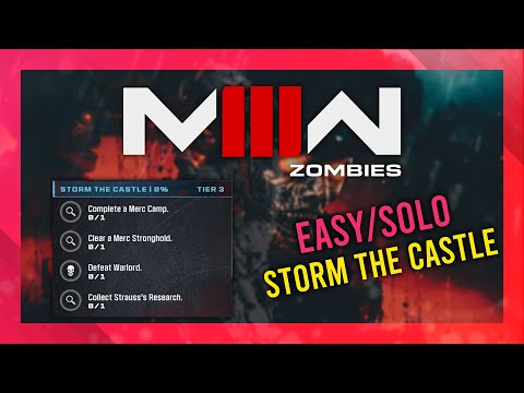 Storm the Castle (Act 3 Tier 3) | MW3 Zombies GUIDE | Quick/Solo | MWZ Mission Tutorial