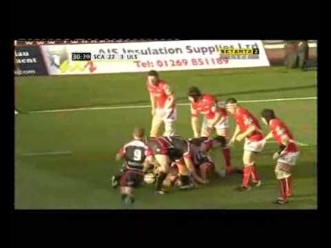 Scarlets v Ulster 16/05/2009 Paul Marshall Try