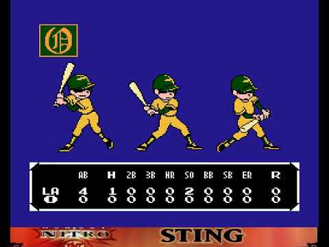 Bad News Baseball (NES, Walkthrough By Sting) - 8th Game: L.A. VS Oakland