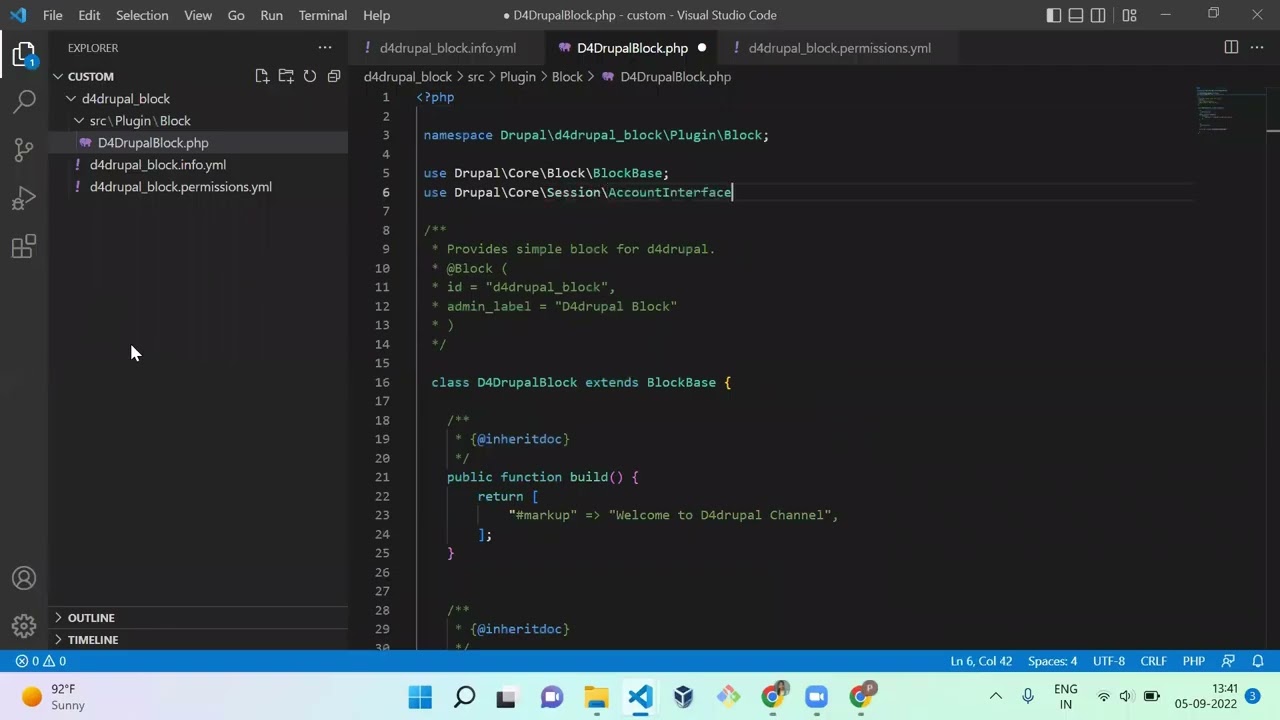 How to add access check to plugin block programmatically in Drupal 9 | D4Drupal