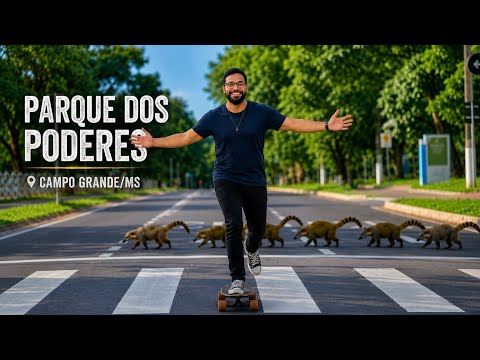 PARQUE DOS PODERESO cartão-postal verde de Campo Grande/MS