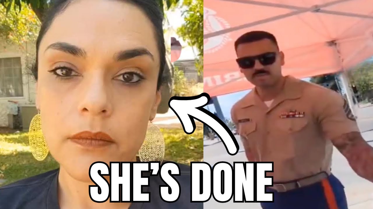 Woman Just Filmed herself harassing Marine recruiters