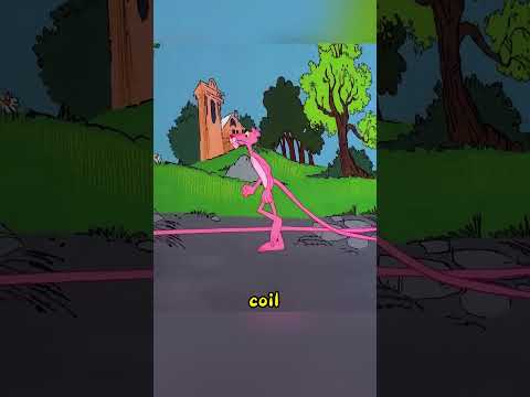 Pink Panther's Long Tail #foryou#cartoon #shorts #funnyvideo #cartoon