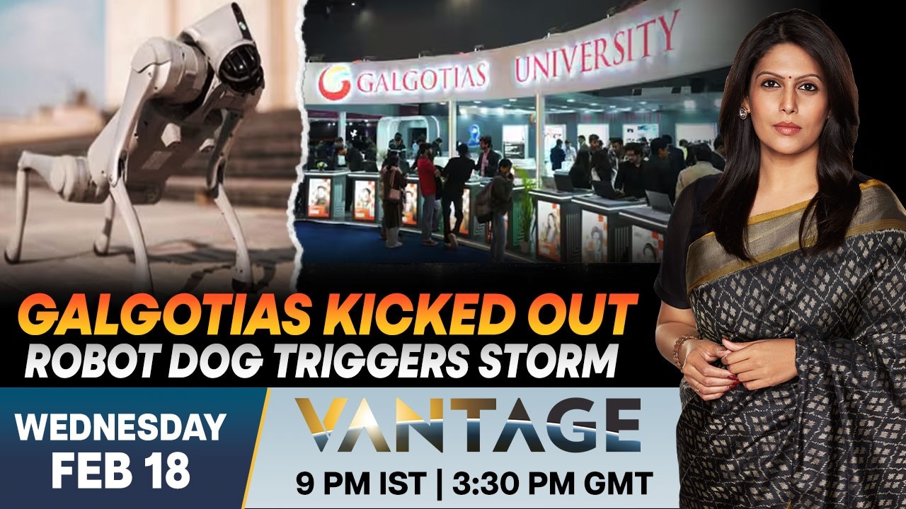 LIVE: Robot Dog Controversy Rocks AI Summit: Indian University Booted | Vantage with Palki Sharma