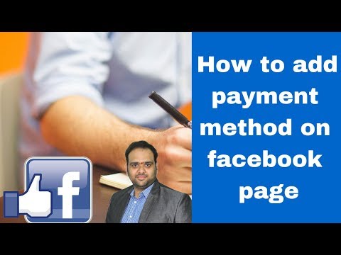 How to add payment method on facebook page 2019