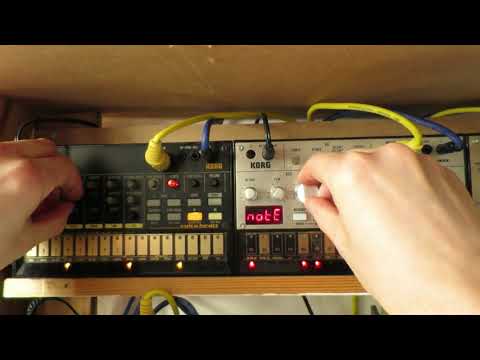 Korg Volca Beats & Volca Bass Wobbly Demo