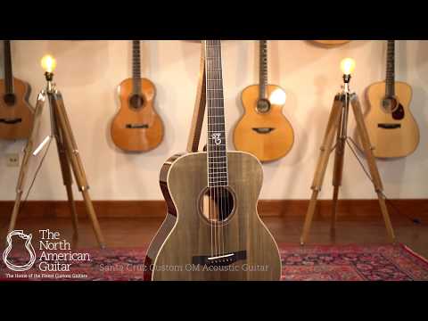 Santa Cruz Custom OM Acoustic Guitar In Quilted Sapele & Ancient Sitka Spruce