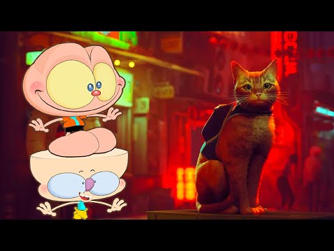 MONGO E DRONGO FORAM JOGAR O GAME DO GATO! - Stray Completo - (Mongo e Drongo)