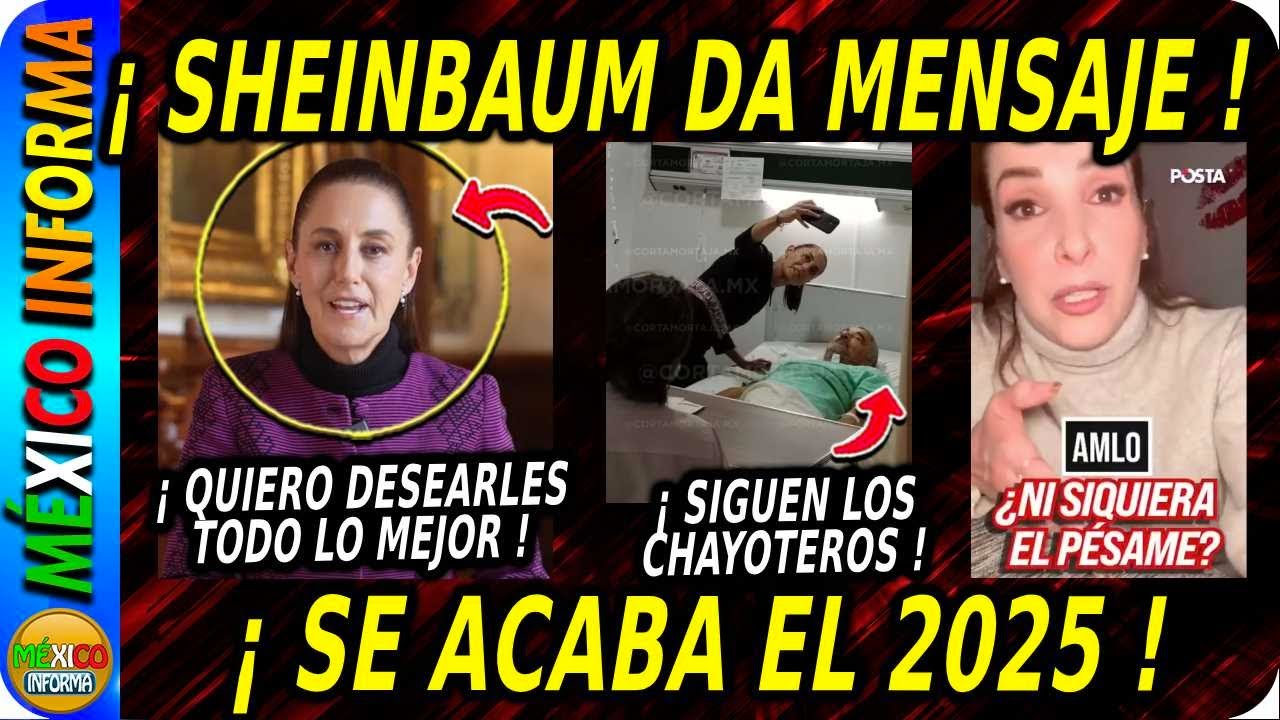 NI EN FIN DE AÑO DEJAN DE INTRIGAR. SACAN FOTO DE SHEINBAUM. LA PRESIDENTA MANDA MENSAJE.
