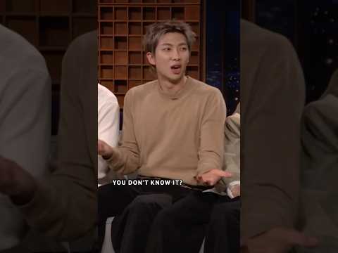 Things go off the rails when #RM mentions 6 7 😭 #FallonTonight #BTSonFallon #BTS