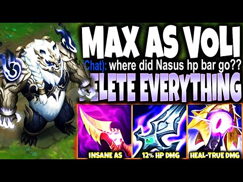 Full Attack Speed Volibear Build DELETES YOU IN 1 SEC & SOLO BARON EASY 🔥 LoL Top Voli s12 Gameplay