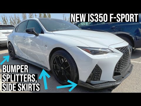 2023 LEXUS IS350 BODY SIDE SKIRTS, BUMPERS SPLITTER AND WHEELS