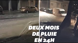 Dans l’Hérault, la ville de Béziers submergée par les eaux thumbnail