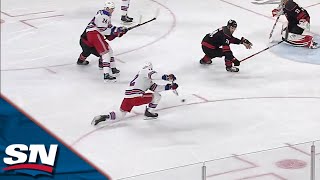 Filip Chytil Fires Home One-Timer Off Setup From Alexis Lafreniere by Sportsnet Canada