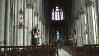 preview picture of video 'FRANCE REIMS WALK／ランス 30：ノートルダム大聖堂 Cathedrale Notre-Dame'