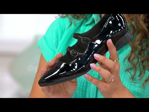 Clarks Collection Leather Mary-Janes -Natalyn Lane on QVC