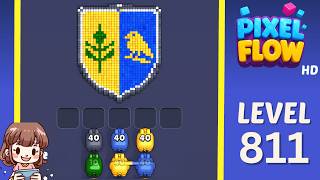 Pixel Flow Level 811 Solution Walkthrough