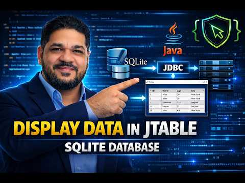 Java Jtable Tutorial 10 Display Sqlite Database Data In Jtable Jdbc Swing