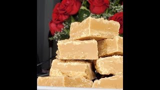 fudge with evaporated milk and powdered sugar