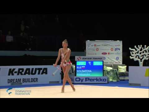 Soldatova Aleksandra Clubs - Rhythmic Gymnastics World Cup 2016 Espoo
