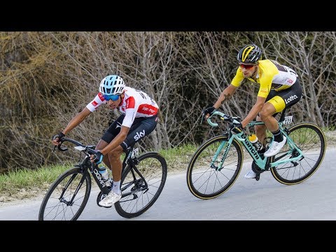 ¡Egan Bernal ataca brutalmente a Primoz Roglic! etapa 4 Tour de Romandía 2018