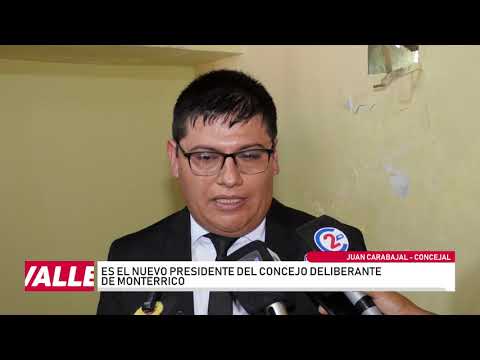 Juraron los nuevos concejales de Monterrico: la palabra de Juan Carabajal