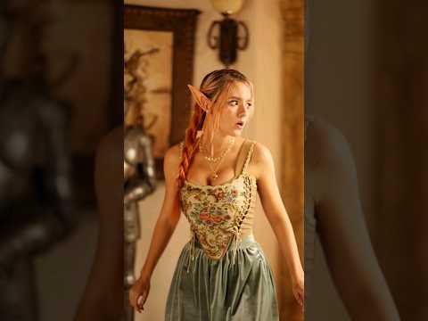 The elven princess meets a human girl for the first time. #cosplaytransition