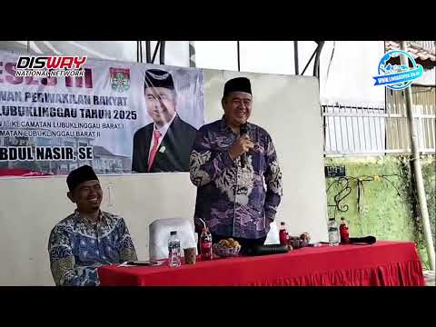 H Abdul Nasir Anggota DPRD Lubuk Linggau Reses
