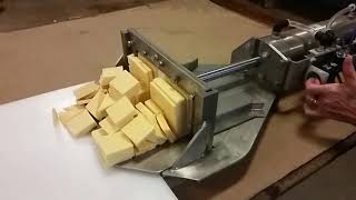 Cheese slicer designed by Dynamic Cnc Machining in slow motion.