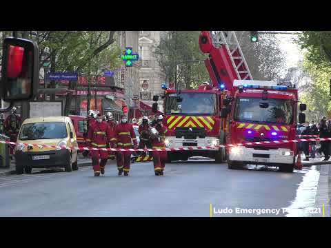 Pompiers de Paris sur intervention feu Best of 2021
