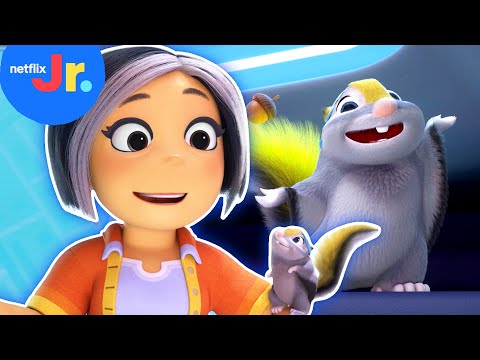 Yuki & Ponzu's BEST BFF Moments 🐿 Team Zenko Go | Netflix Jr