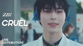 Download lagu ZEROBASEONE — CRUEL | Line Distribution mp3