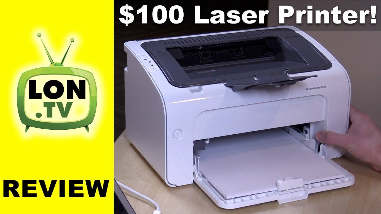 HP LaserJet Pro M12w Sub $100 Laser Printer Review