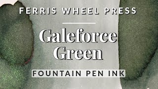 🍃 Galeforce Green  - The Three Little Pigs Collection Ink Swatching #fountainpenink