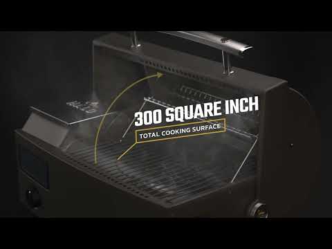 HALO Prime300 Countertop Portable Pellet Grill Video
