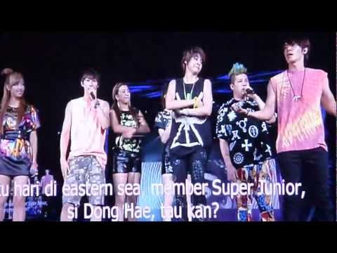[FANCAM] F(X) and Super Junior performs together at SM Town Live World Tour, Jakarta (2/2)