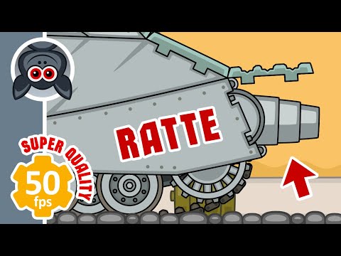 Ratte vs Zombies: Mortar. Steel Monsters. Cartoons About Tanks