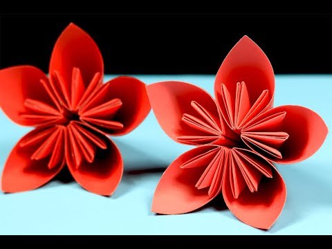 Origami Kusudama Flower - How to Make a Kusudama Paper Flower - DIY Paper Crafts