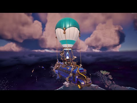 Fortnite Chapter 4 battle bus gameplay [4K]