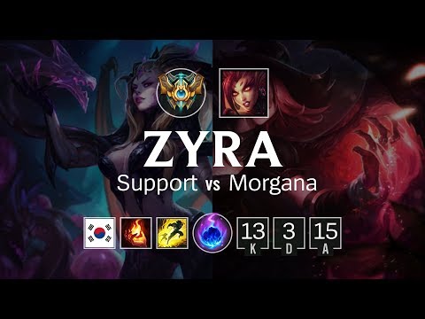 Zyra Support vs Morgana - KR Challenger Patch 8.9