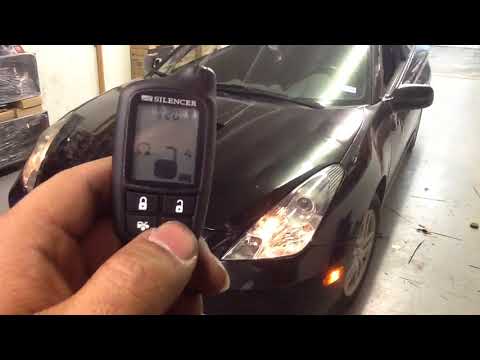 2002 Toyota celica. Remote start alarm pager