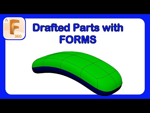 Fusion 360 Forms Mastery - Part 29 - Drafted Parts using Forms #Forms #Fusion360 #TSplines