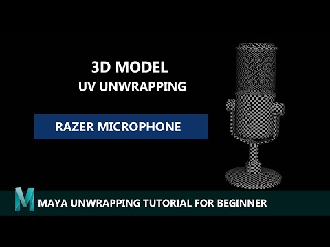 Maya UV UNWRAPPING Tutorial for Beginners Razer Microphone
