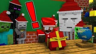 Monster School: OPENING CHRISTMAS PRESENT - Minecraft Animation
