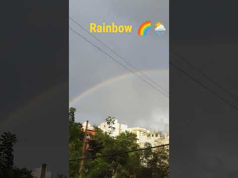 Rainbow evening 🌈🌦#beach #fun #cutebabies